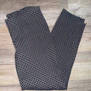 Vince Camuto Black and Gray Patterned Dress Pants